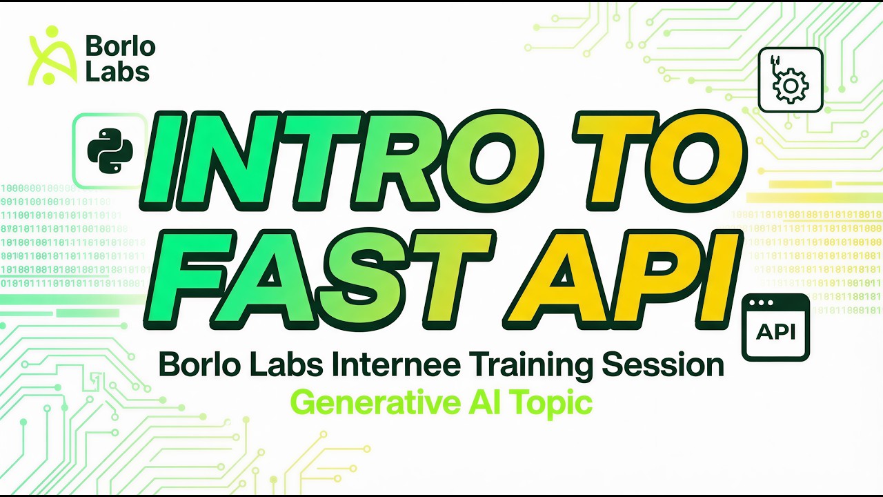 Intro to Fast API - Generative AI Training Session