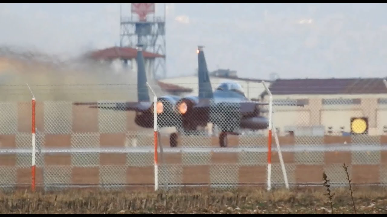 Take off F15 Aviano & landing F16 - 25/01/2023
