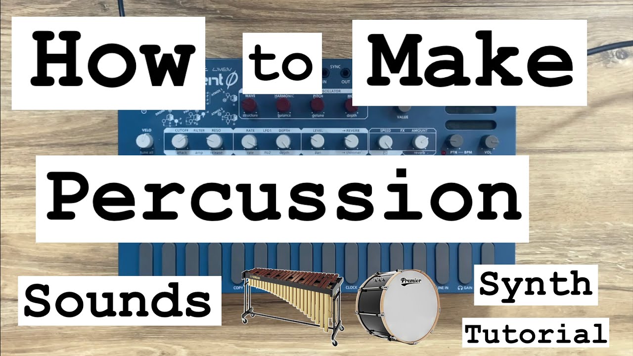 How to Make Percussion Sounds on the Sonicware Liven Ambient Ø | Percussion Synthesis Tutorial