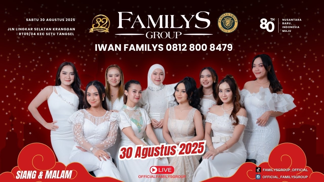 Live Familys Group Edisi HUT RI 80 Thn Keranggan Setu Tangsel | Sabtu 30 Agustus 2025 | SIANG