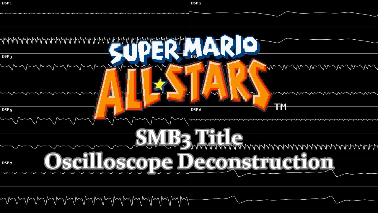 Super Mario All-Stars - Super Mario Bros. 3 Title (Oscilloscope Deconstruction)