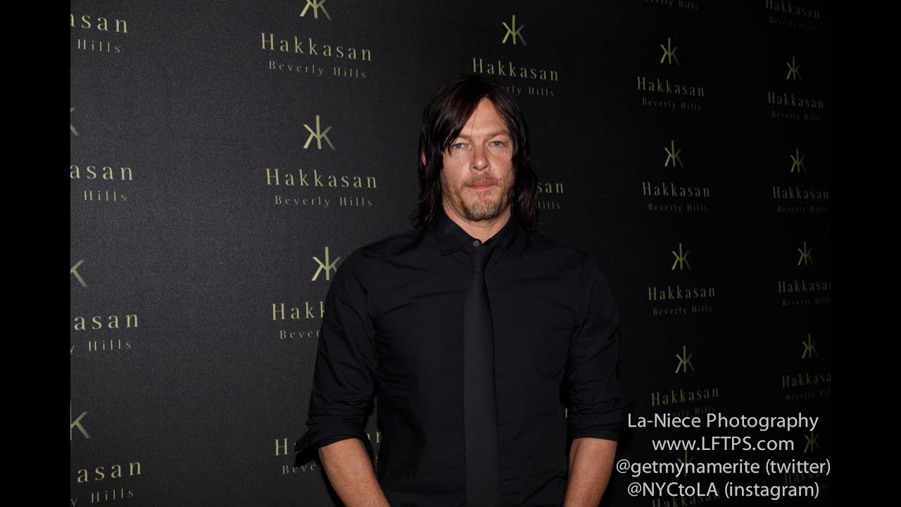 NORMAN REEDUS ON THE RED CARPET AT FLAUNT MAGAZINE PARTY IN BEVERLY HILLS, CA
