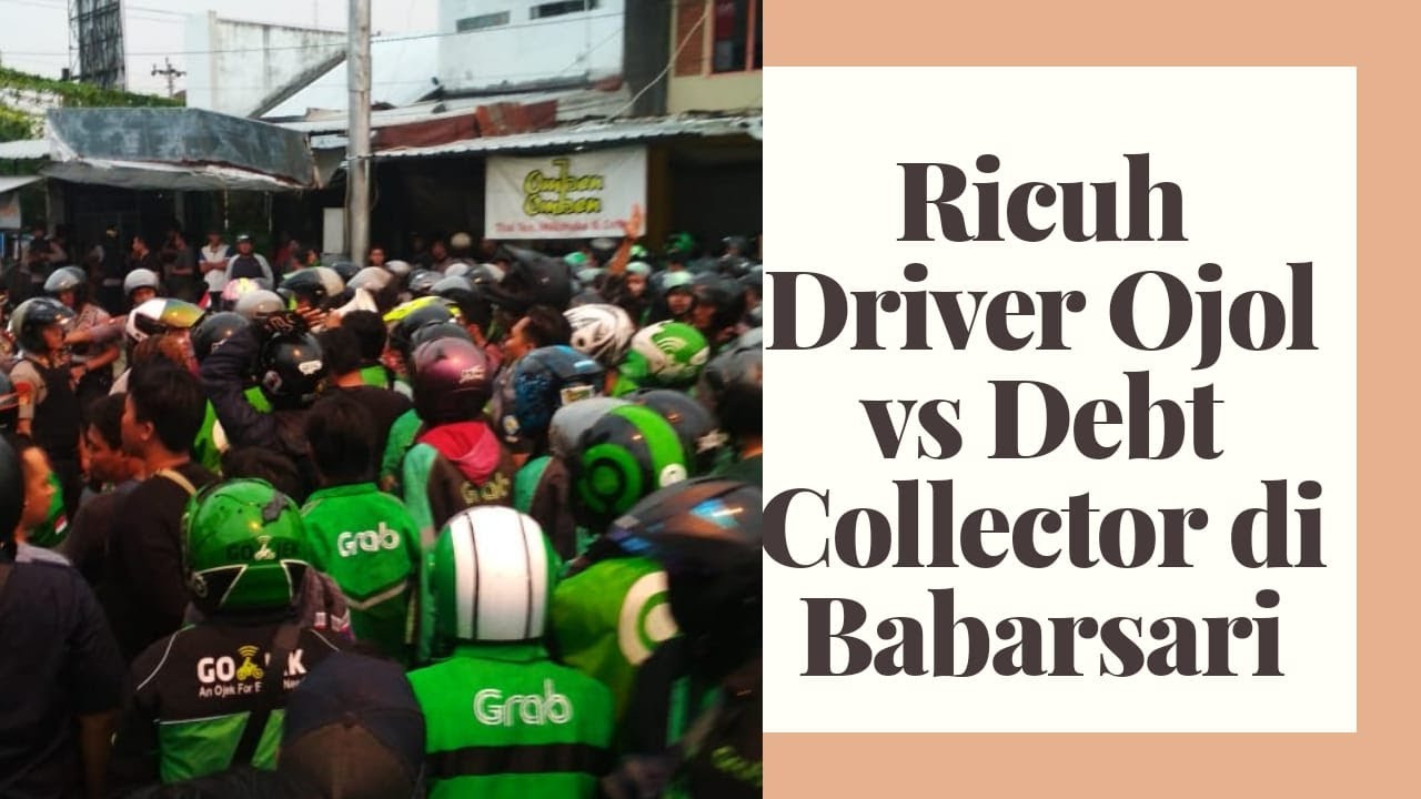 Suasana Ricuh Driver Ojol vs Debt Collector di Babarsari
