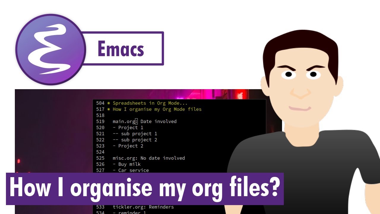 Org-mode - How I organise my org files