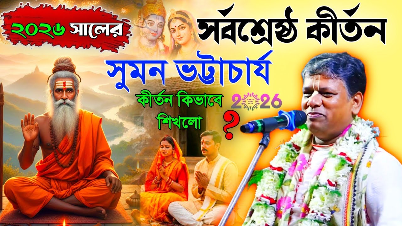 ২০২৬ সালের , সর্বশ্রেষ্ঠ কীর্তন। সুমন ভট্টাচার্য কীর্তন কিভাবে শিখলো? [Suman Bhattacharya kirtan]