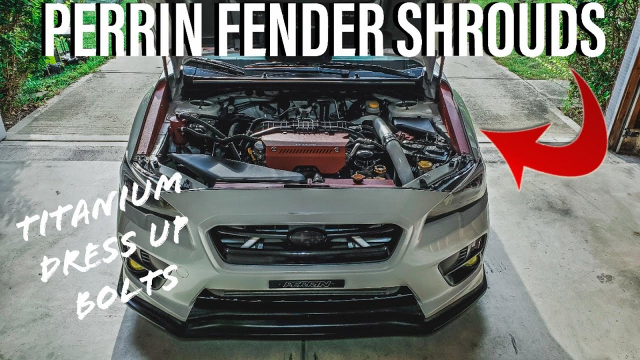 Engine Bay OverHaul *TITANIUM BOLTS and FENDER SHROUDS* Stage 3 Subaru WRX/STI 2015+ Install