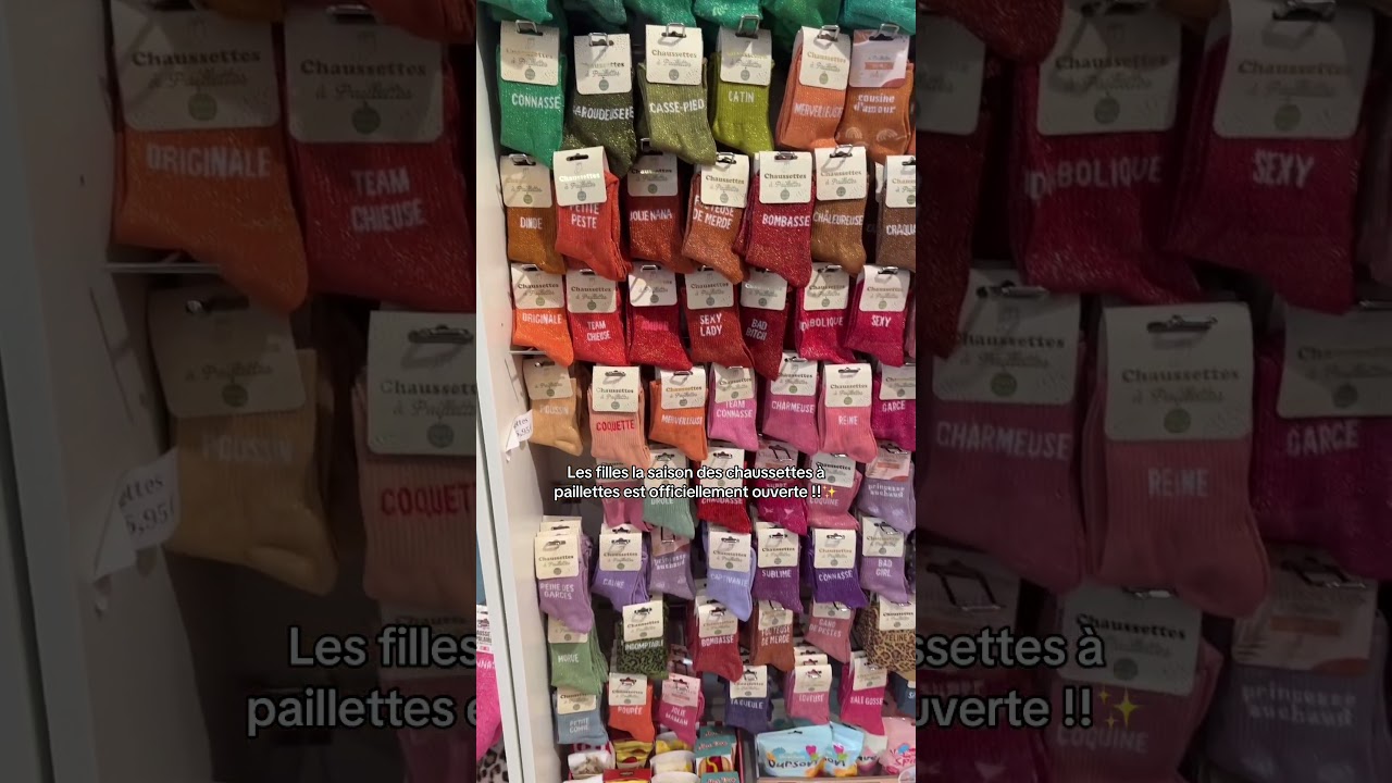 Chaussettes &agrave; paillettes ✨