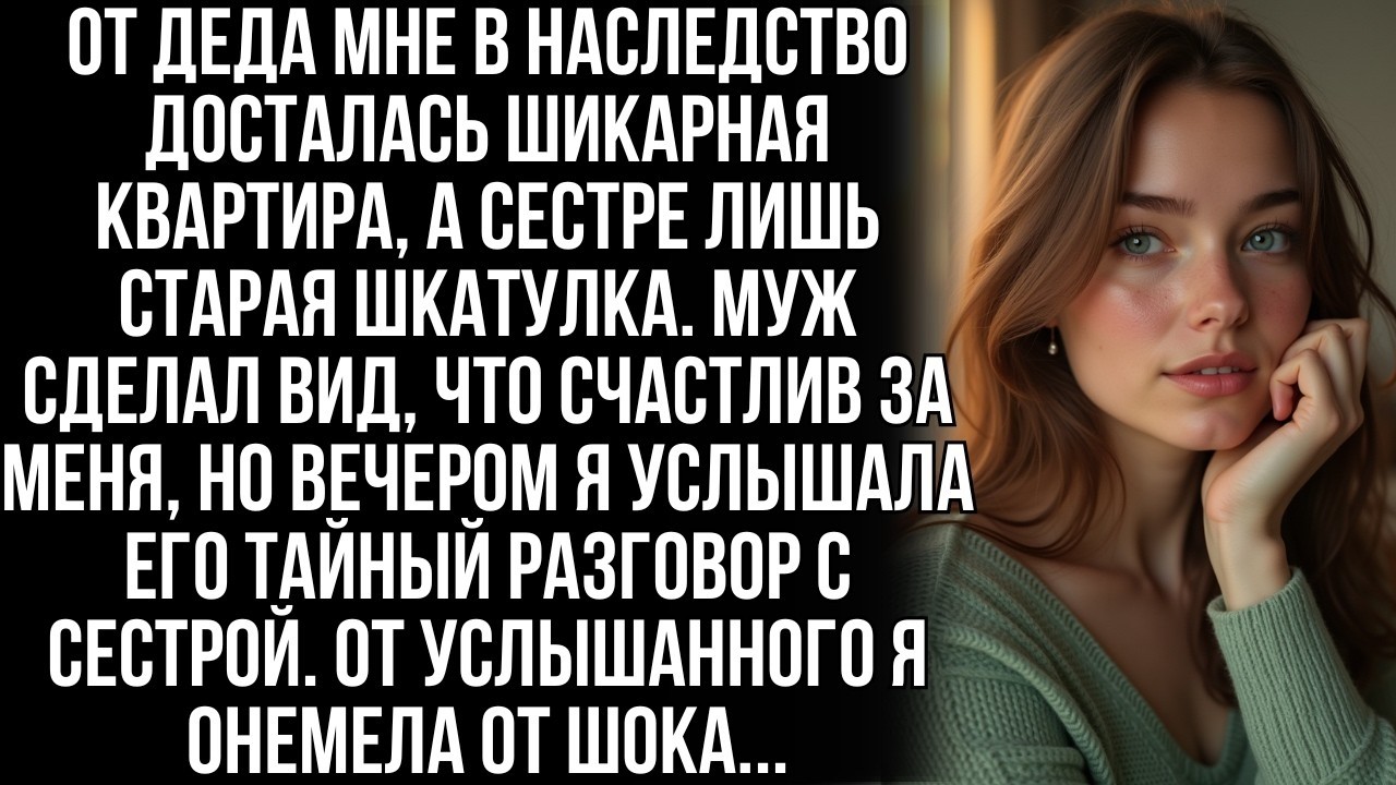 Я унаследовала от деда квартиру, а сестра шкатулку. Но когда я услышала разговор мужа с ней…