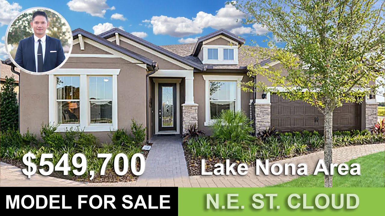 Lake Nona Area | St. Cloud Model Tour | Dockside Model for Sale $549,700 | 4,209 sf Pool Home
