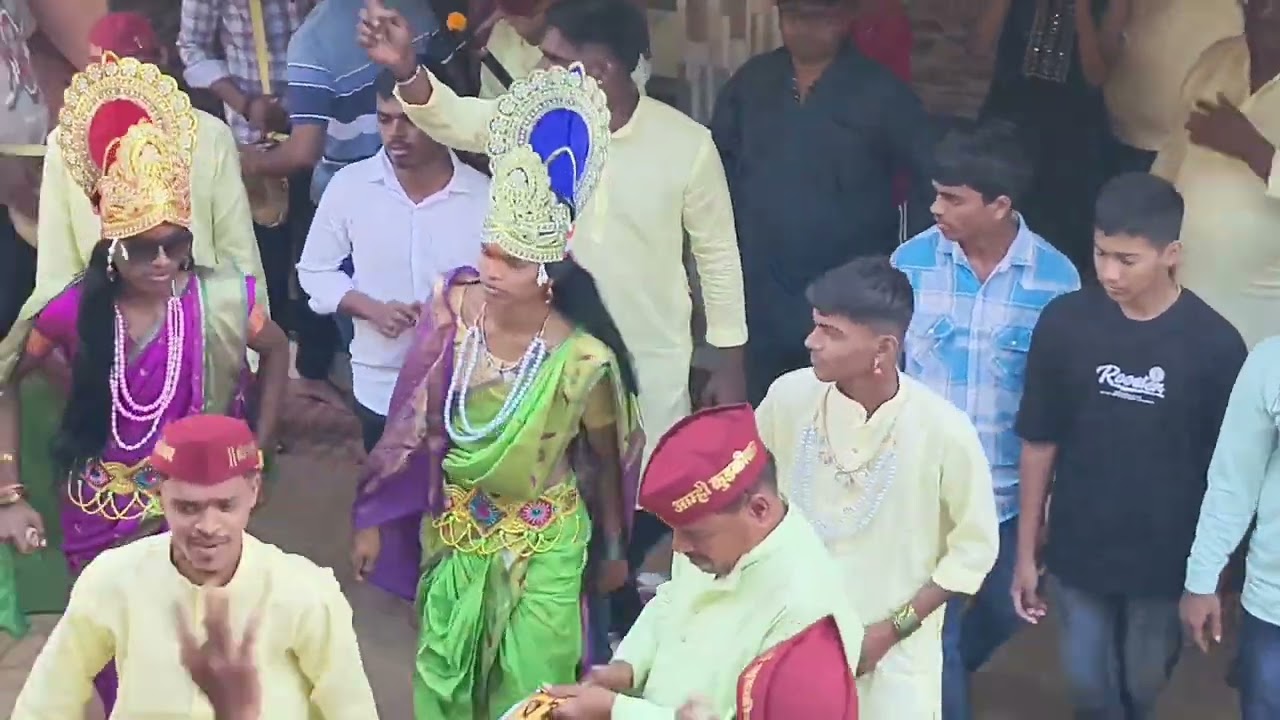कोकणातील खेळी आणि नाच्या पोरा नाच रंगला... 🕺🏻🥁🤗