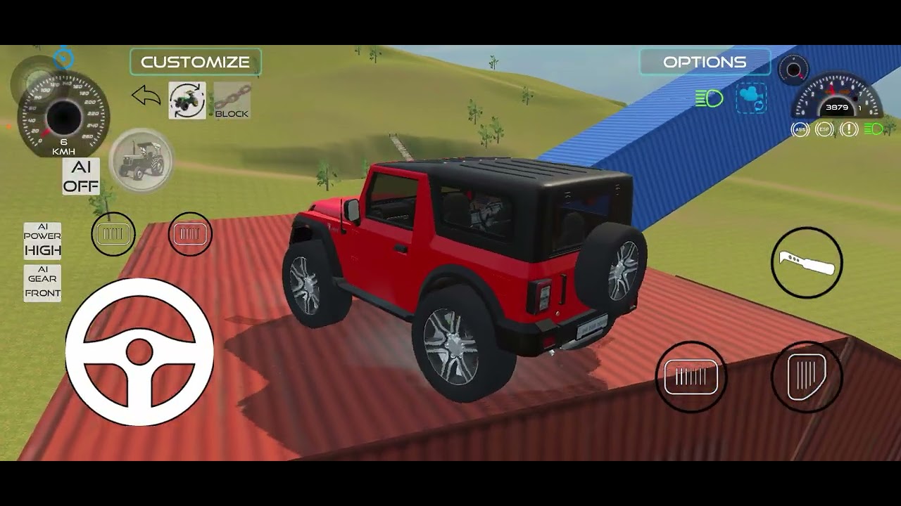 Drive Dumper and Unloading Stone From Dumper Truck in Game 🔥 #4x4 #scorpio #thar #newcar #gameplay 