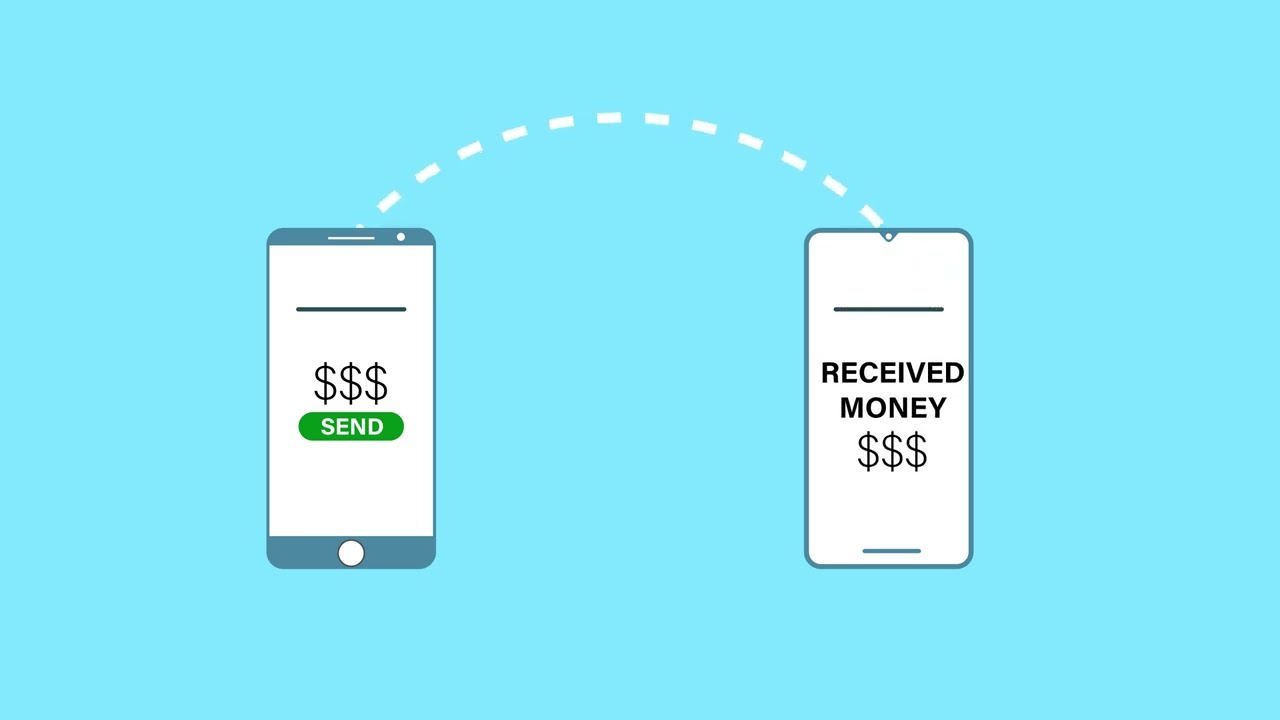 Money transferring 4K animation free download