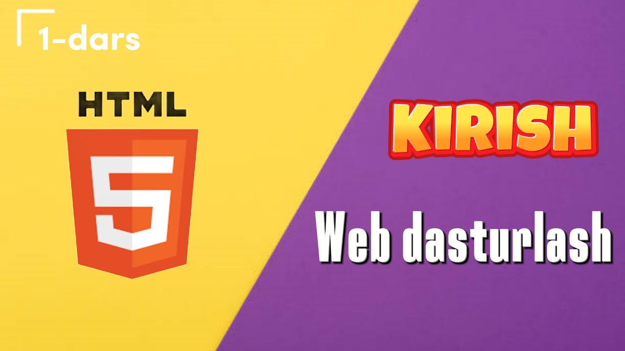 Html | 1-dars | Kirish | Wshington scholol | #webdasturlash