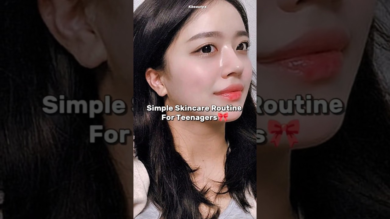 Simple Skincare Routine For Teenagers 🎀 #shorts #skincare #888 #fyp #kpop #youtubeshorts #teen