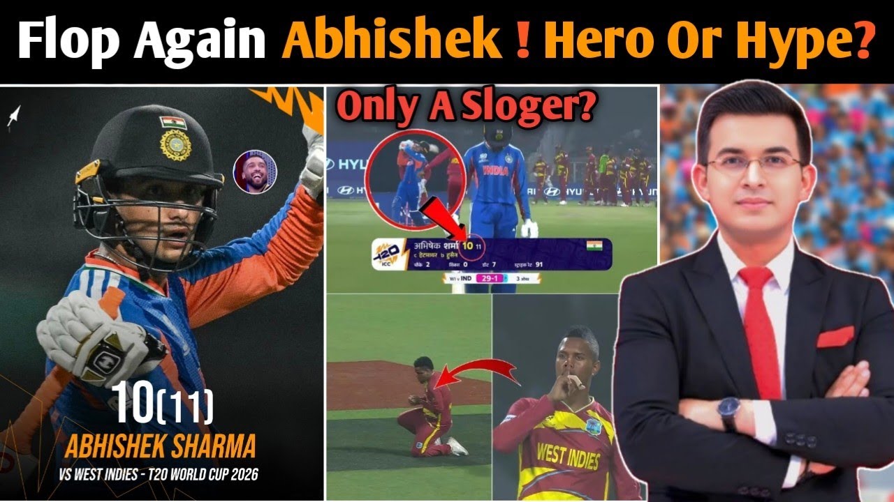 Is Abhishek Sharma Just a Slogger? Honest Breakdown | IND vs WI T20 World Cup 2026