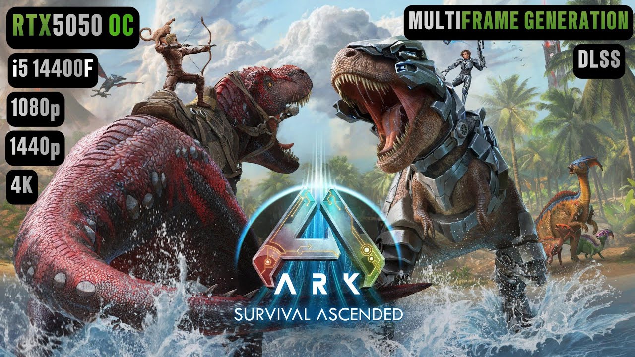 Ark Survival Ascended RTX 5050 FPS TEST | & i5 14400F Benchmark 1080p/1440p/4K