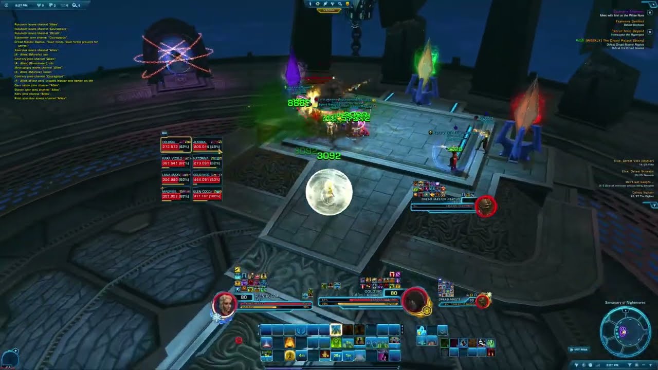 SWTOR - The Dread Palace (SM/Story Mode) Full Operation - Random Pug Group - Solo Healer POV