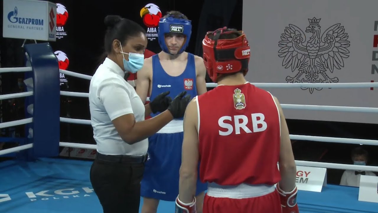 Kielce 2021 Session3B (M49kg) AMETOVIC Omer (SRB) vs JEDRYSIAK Oskar (POL)