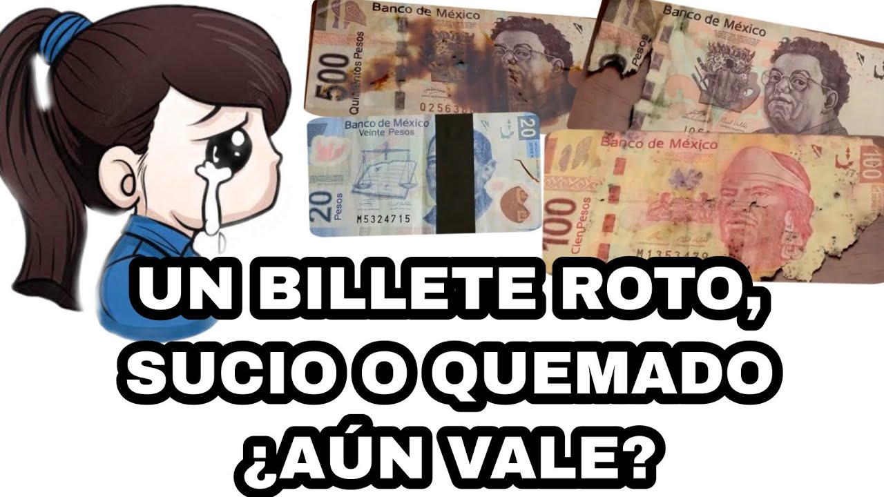 &iexcl;TU BILLETE ROTO, SUCIO O QUEMADO A&Uacute;N VALE!