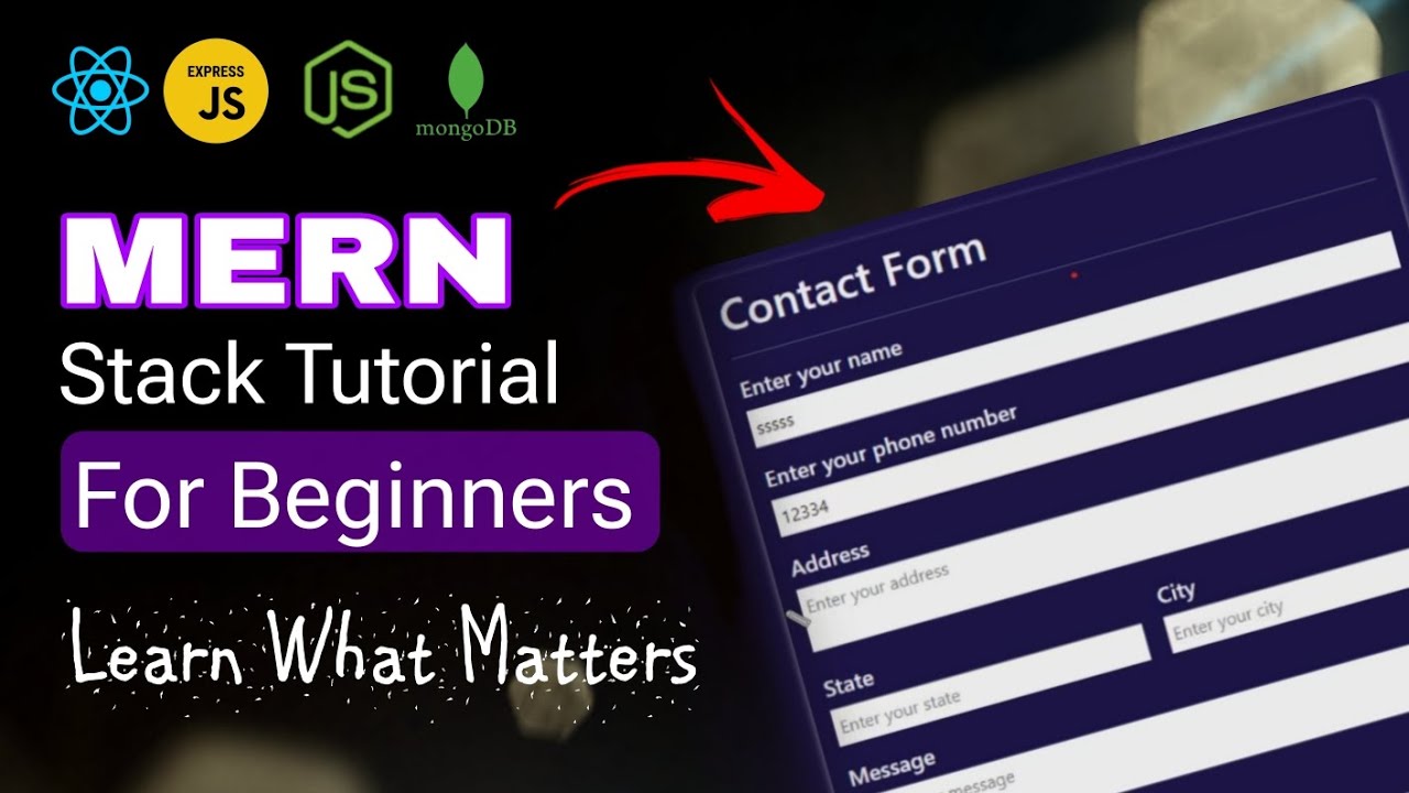 MERN Stack Project For Beginners | Contact Form | MERN Stack Tutorial | React JS NODE JS | Projects