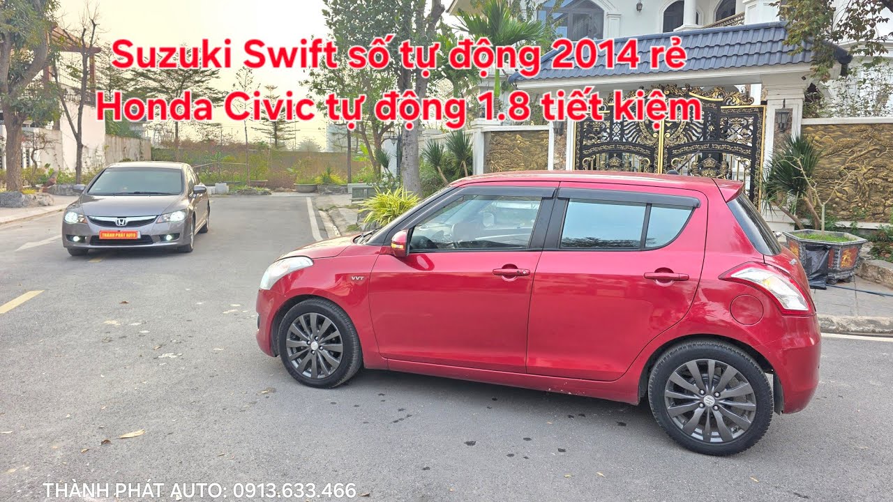 🐎 🚘 Suzuki Swift số tự động 2014 giá yêu | Honda Civic số tự động 2012 bản 1.8 tiết kiệm. 0913633466