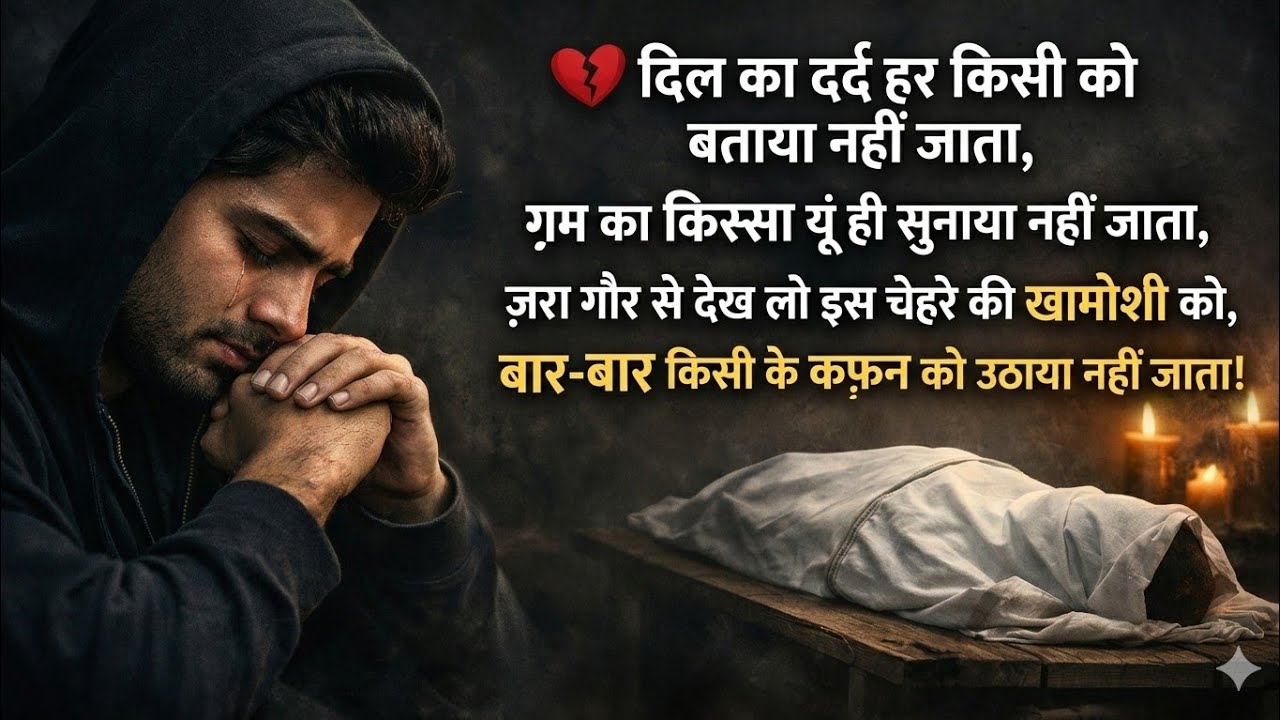 दिल का दर्द हर किसी को बताया नहीं जाता... 💔  Touching Sad Shayari