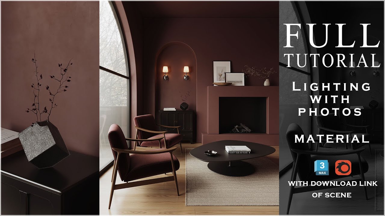 Corona Renderer Interior Lighting Setup in 3Ds Max I Realistic Rendering Tutorial