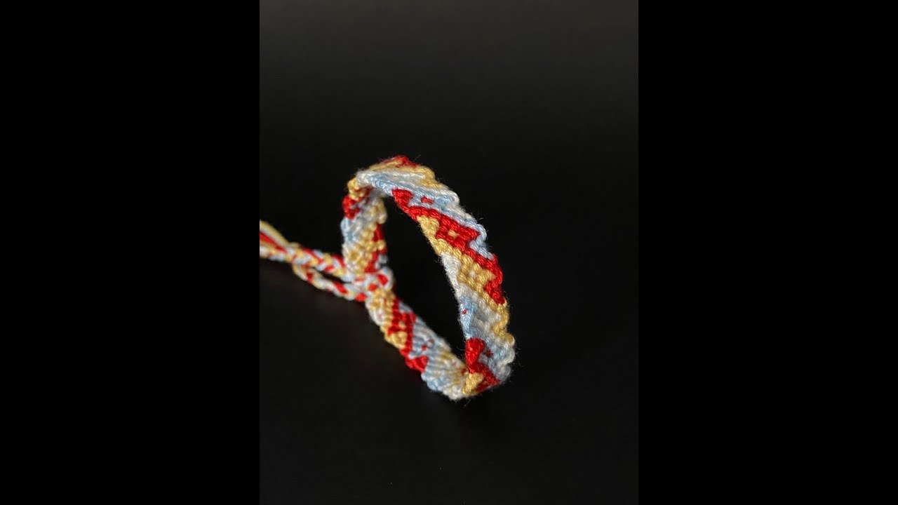 Cotton Hand Woven Bracelet Video Tutorial - Ruyi scepter