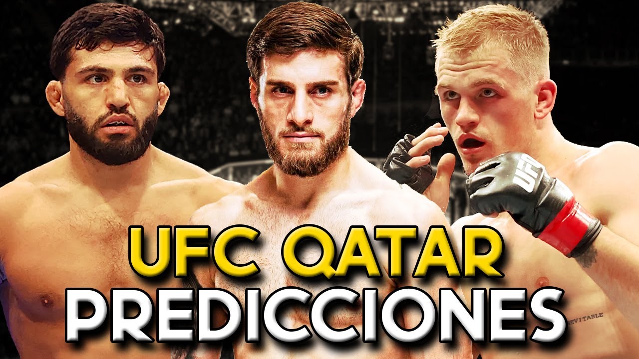 Las PREDICCIONES M&Aacute;S COMPLETAS de UFC Qatar | Tsarukyan vs Hooker,  Topuria vs Almakhan y m&aacute;s