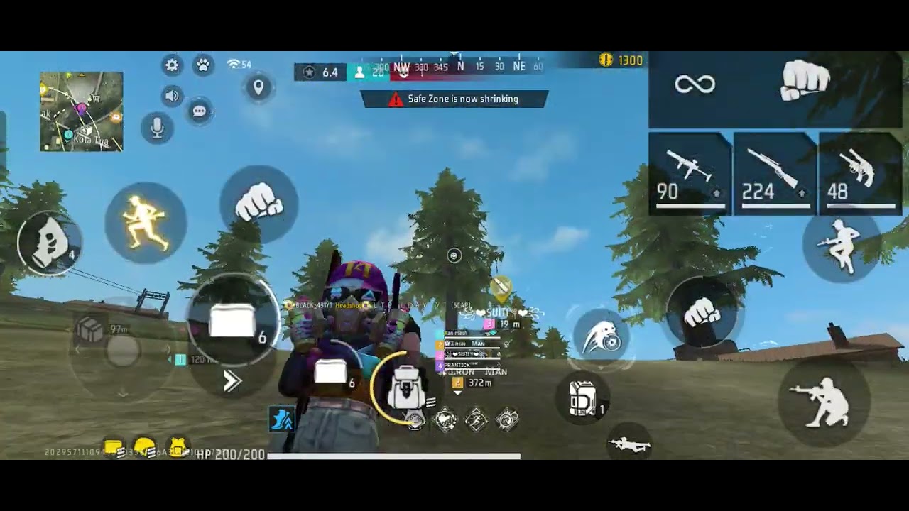 Free fire game play video solo vs squad game play video best gameplay  granafreefire 