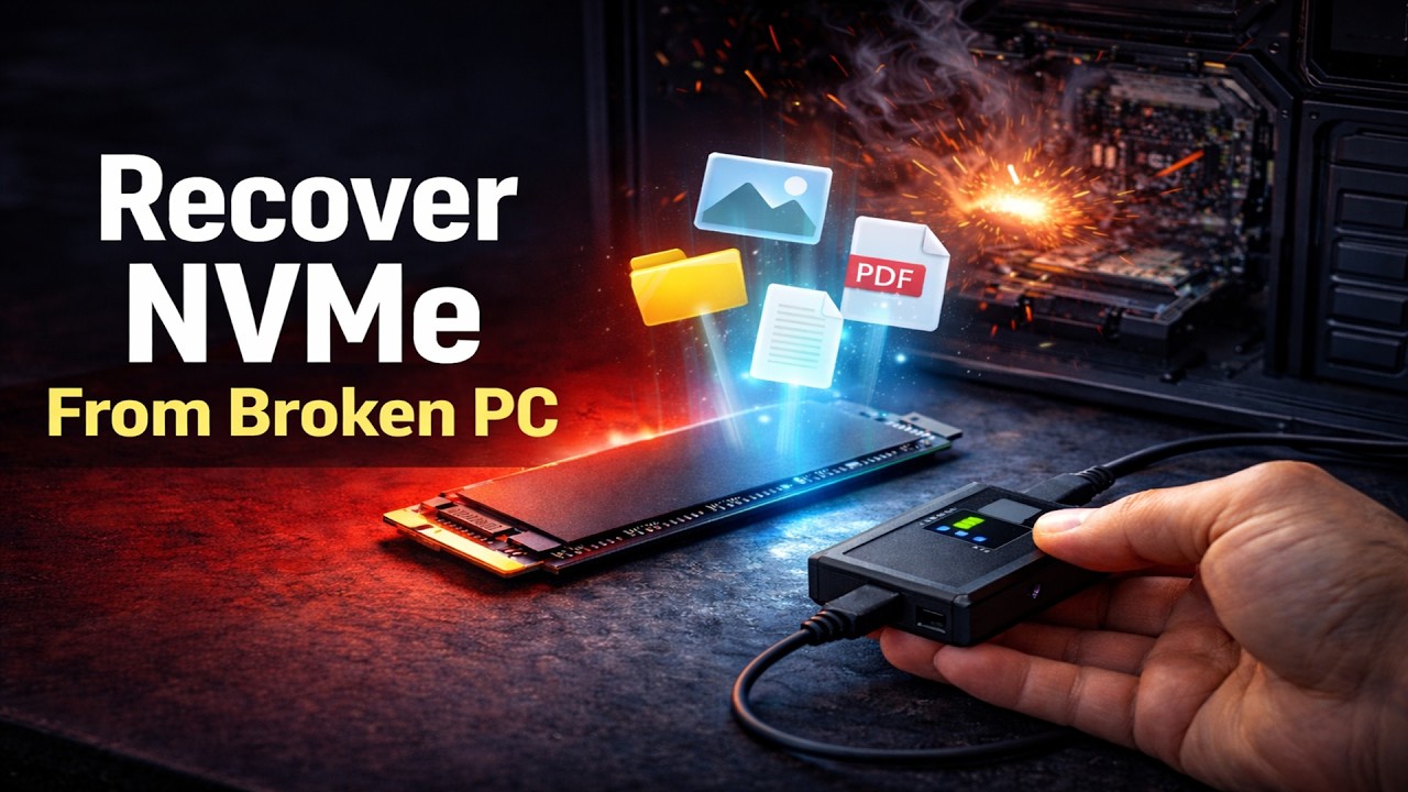 Unboxing,Testing A Device To Get Files From An NVMe SSD From Broken PC