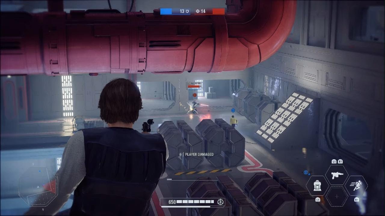 4 lightsaber vs 1 blaster
