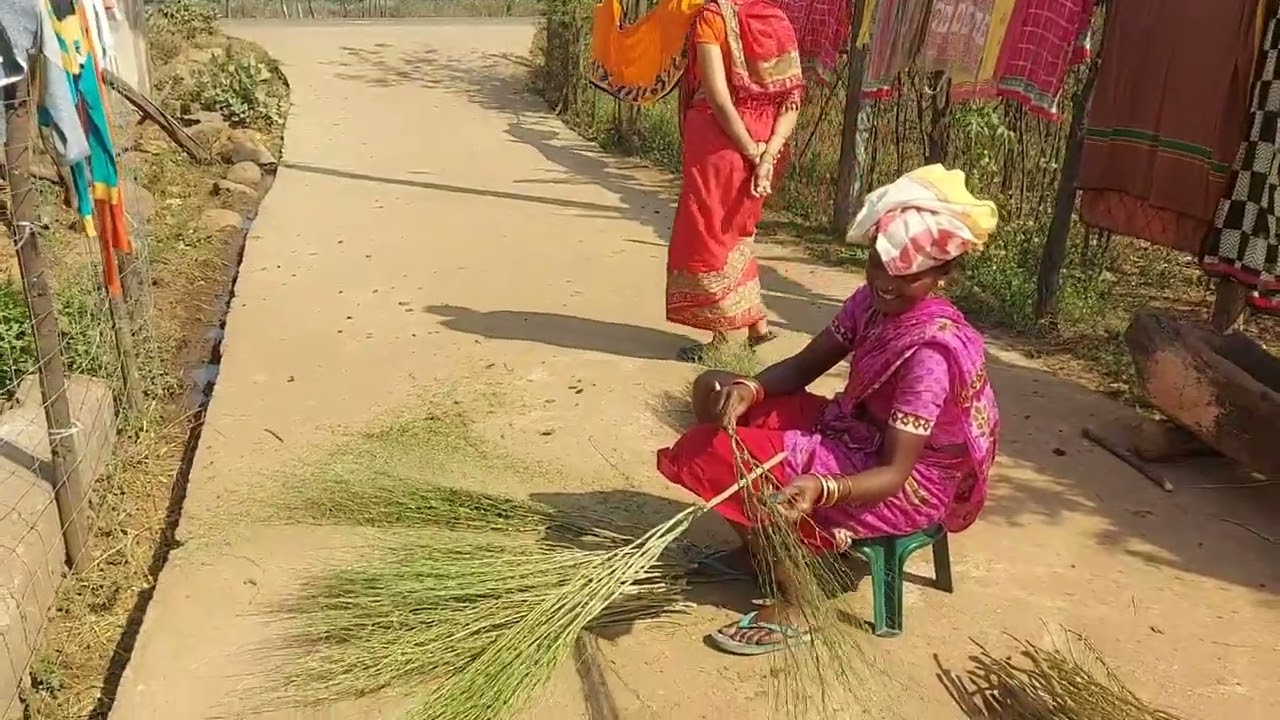 ଝାଡୁ ତିଆରି ମା ହାତରେ DESI BROOMS #villagerlifestyle