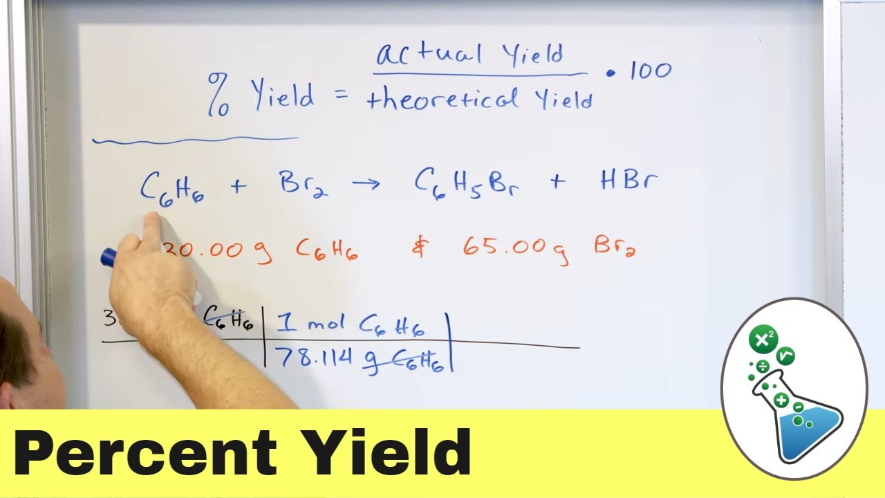 Theoretical Yield & Percent Yield in Chemistry Explained