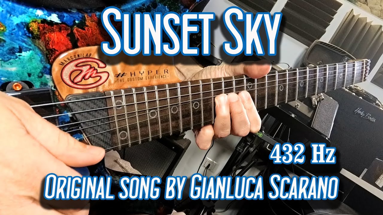 Sunset Sky - Instrumental Song 432 Hz - Ego Guitar Hyper6 - Free Line6 Helix Patch