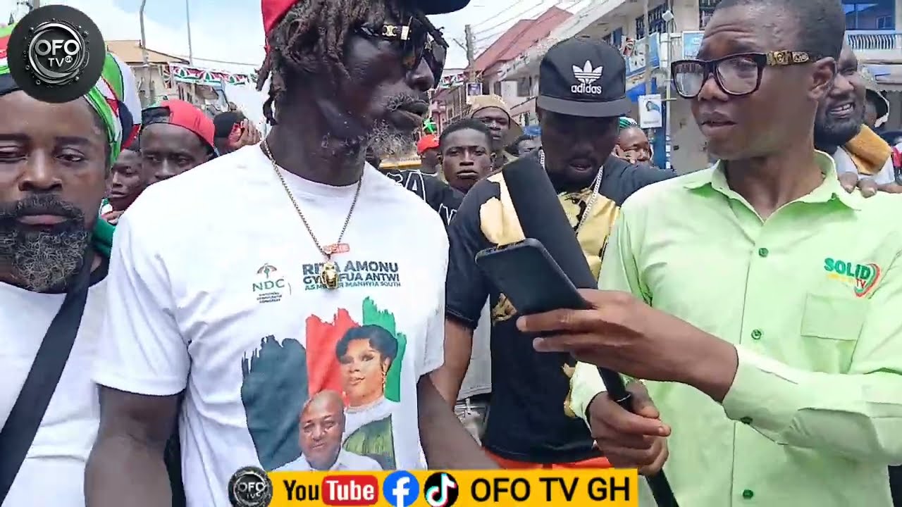 NAPO'S Fmr BODYGUARD,,,Lion King continues Campaigning to the Youth to VOTE for NDC,,,,!!