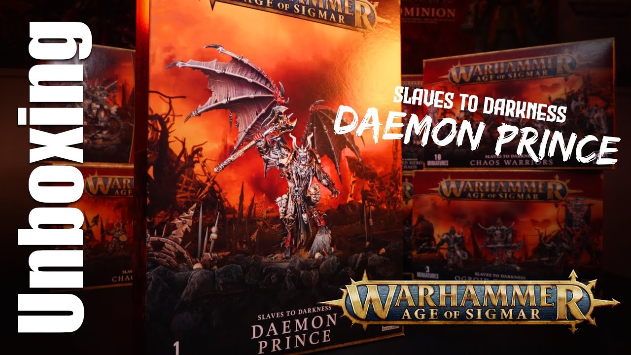 Распаковка Daemon Prince: Slaves to Darkness Warhammer Age of Sigmar