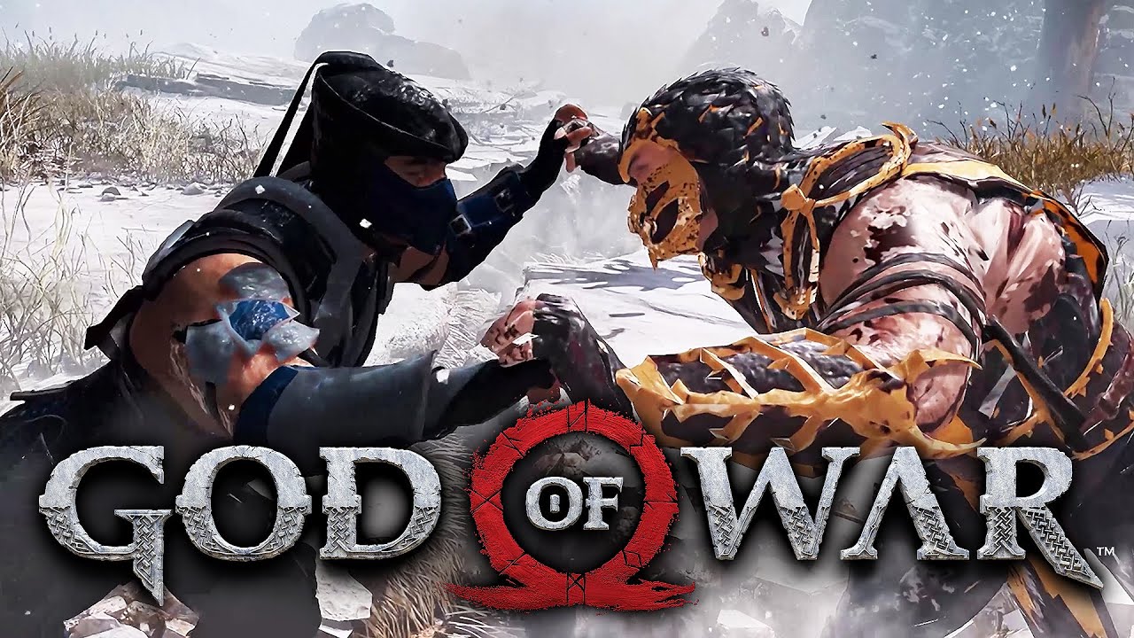SCORPION VS SUB-ZERO Epic Boss Fight - Mortal Kombat meets God of War Epic Battle!