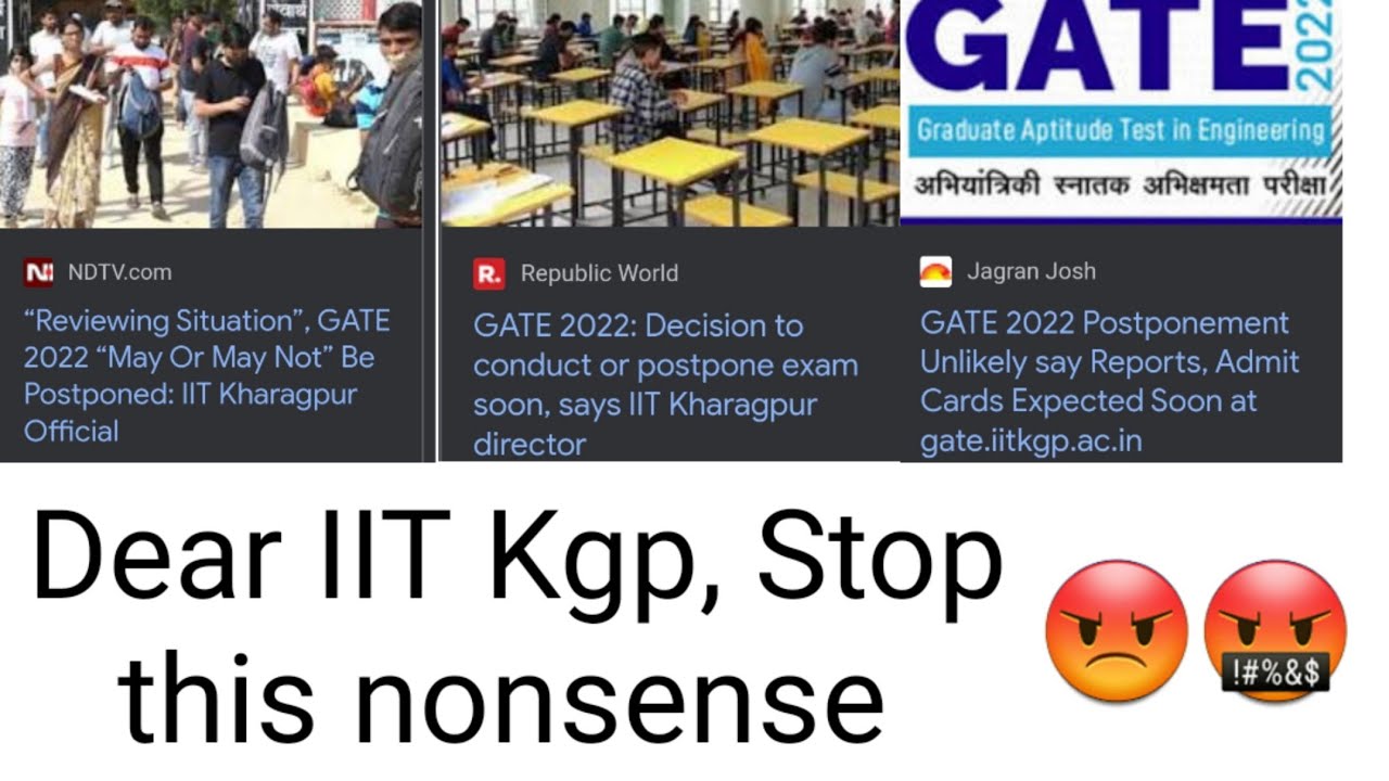 GATE 2022 POSTPONED ?! | DEAR IIT KHARAGPUR, STOP THIS NONSENSE 🤬 @TheCivilGuruji #gate2022