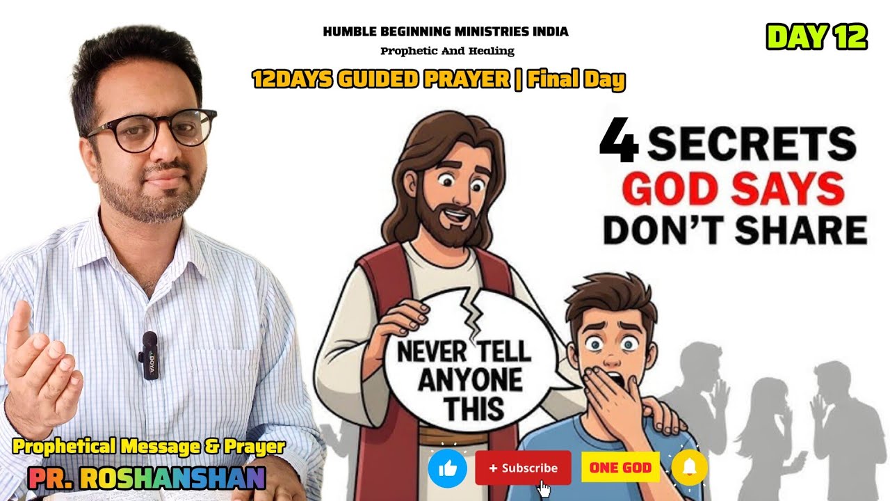FINAL DAY : GUIDED PRAYER  | 4 SECRETS GOD SAID DON'T SHARE | PR. ROSHANSHAN | ONE GOD TAMIL