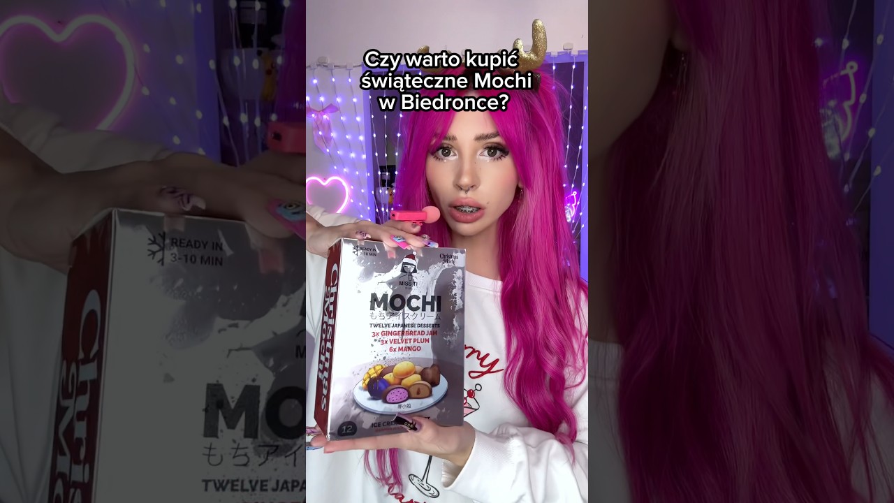 ŚWIĄTECZNE MOCHI z Biedronki są OKROPNE?! 🤮🤢 #mochi #testujemy #biedronka #słodycze