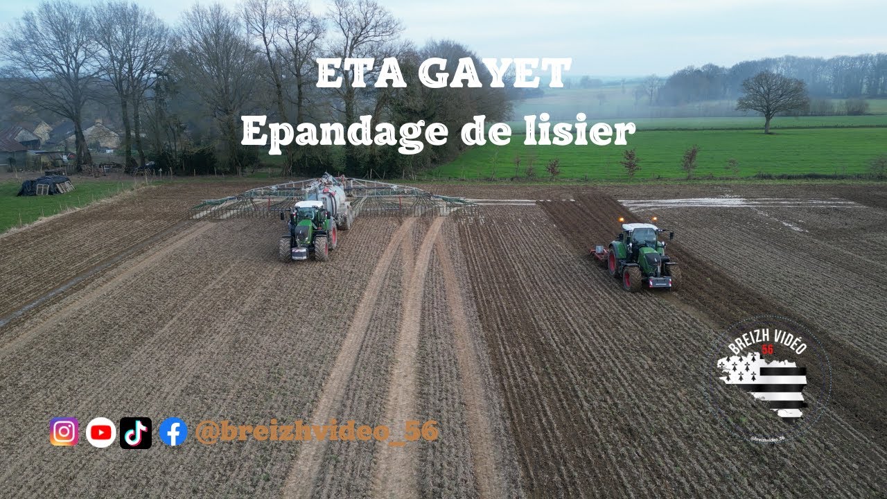 Epandage de lisier avec l'ETA GAYET