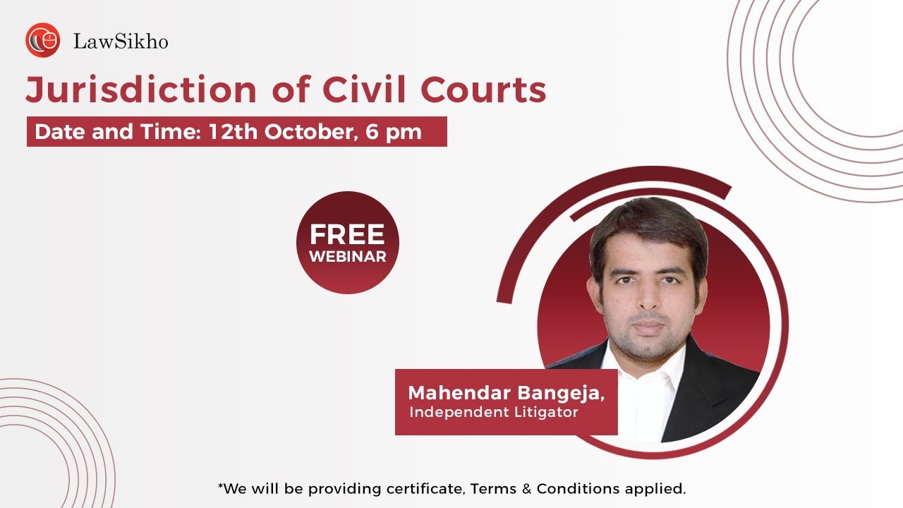 Jurisdiction of Civil Courts | Mahendar Bangeja