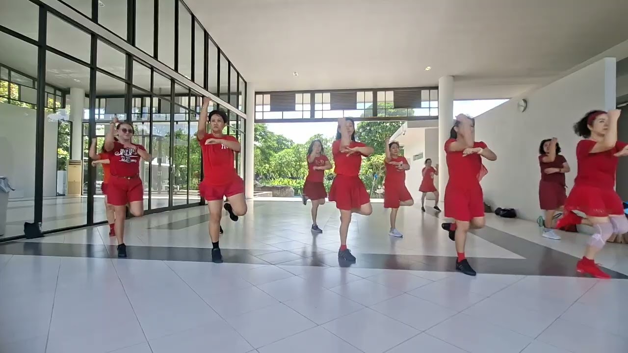 H-1 Latihan Perform di Park Shang Hai #linedanceindonesia 