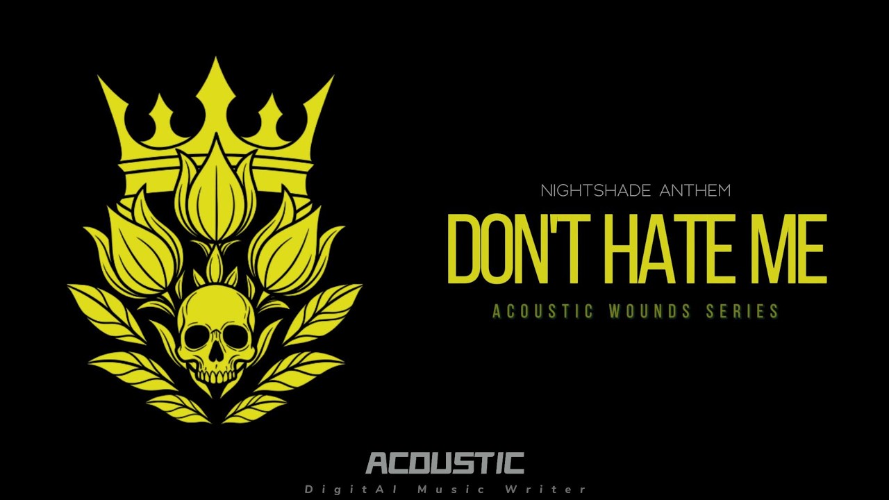 Nightshade Anthem - Don't Hate Me | Acoustic Wounds Series