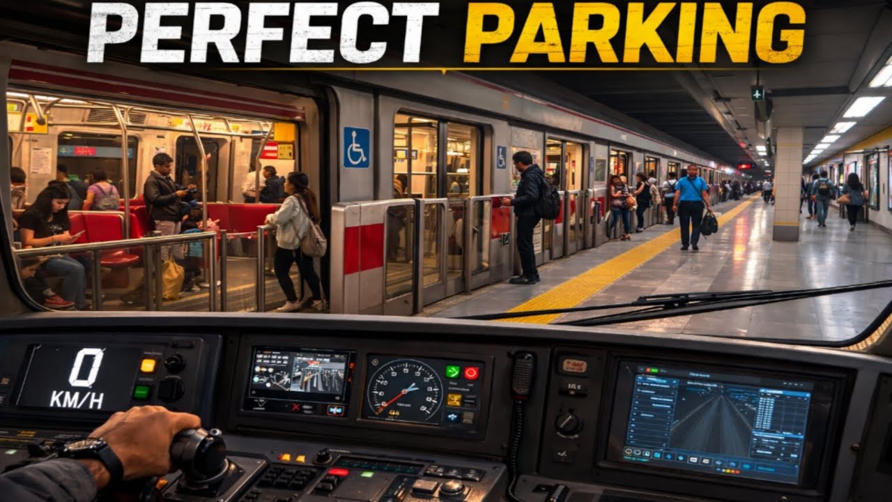 🚆 PERFECT PARKING in Subway Train Simulator | Realistic Metro Driving Gameplay