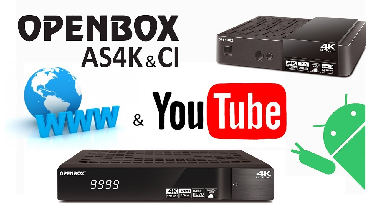 Web-серфинг и YouTube на OPENBOX AS4K