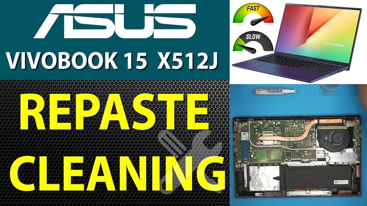 Asus Vivobook 15 X512j ✅ Чистка и замена пасты💻