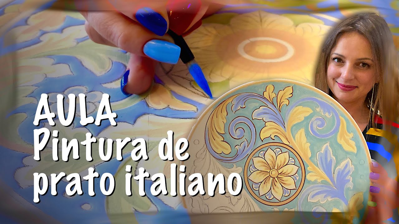 Live - Pintura de prato italiano