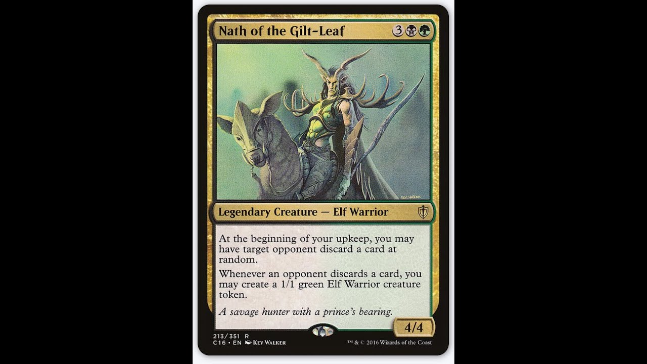 Nath of the Gilt-Leaf | Elf Discard Tribal | Commander | EDH | Magic the Gathering | MTG | Deck Tech